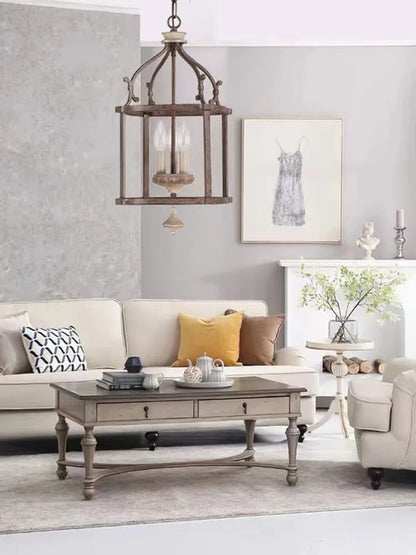 DecorBites™ Creative American Iron E14 Chandelier Light for Porch Kitchen Bedroom Personality Lighting