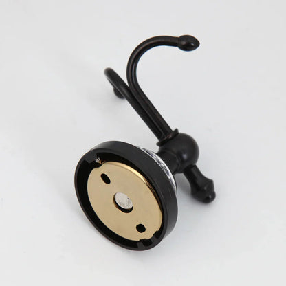 DecorBites™ Black Stainless Steel Wall Mounted Bathroom Towel Hook Robe Coat Hanger