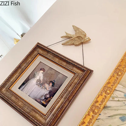 DecorBites™ Dove Wall Hanging Hooks for Stylish Living Room Display