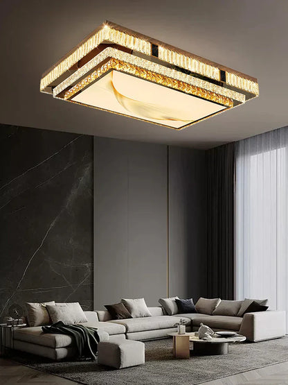 DecorBites™ Gold Crystal Ceiling Lights LED Minimalist Luxury Lighting - Stainless Steel Crystal Luminaires