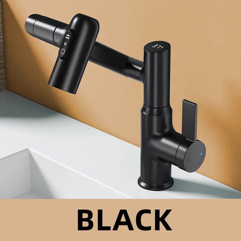 LED Rotating Basin Faucet