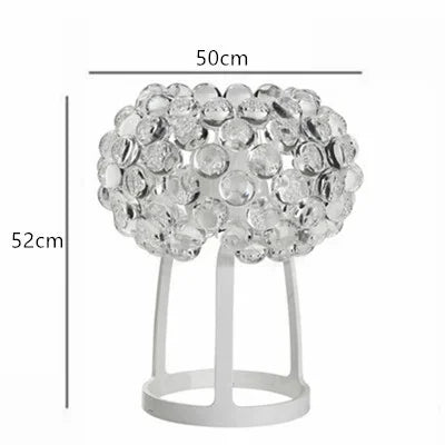 DecorBites™ Acrylic RS7 Bulb Pendant Lights Caboche Dia35/50/65CM Clear Gold Lamp