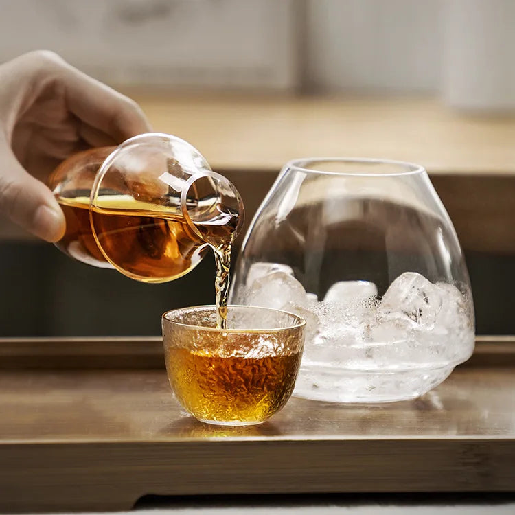 Glass Wine Bottle Set