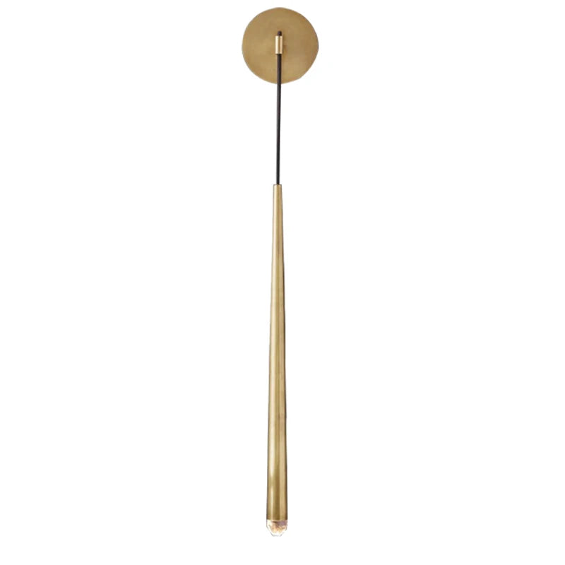 DecorBites™ Crystal Water Drop Wall Sconce for Bathroom & Bedroom, Gold LED Mirror Light