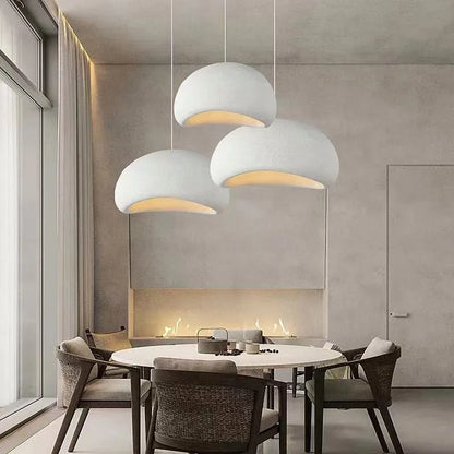 DecorBites™ Handmade Wabi Sabi Chandelier LED Pendant Lamp for Nordic Restaurant Island