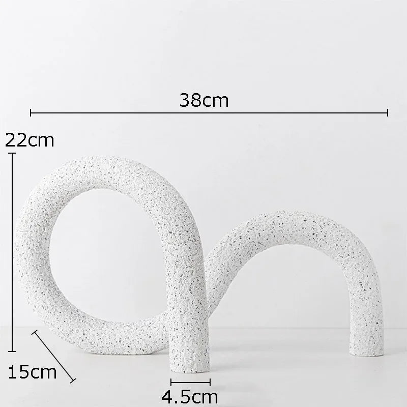 DecorBites™ Abstract Twisted Knot Sculpture for Room Aesthetics Decor