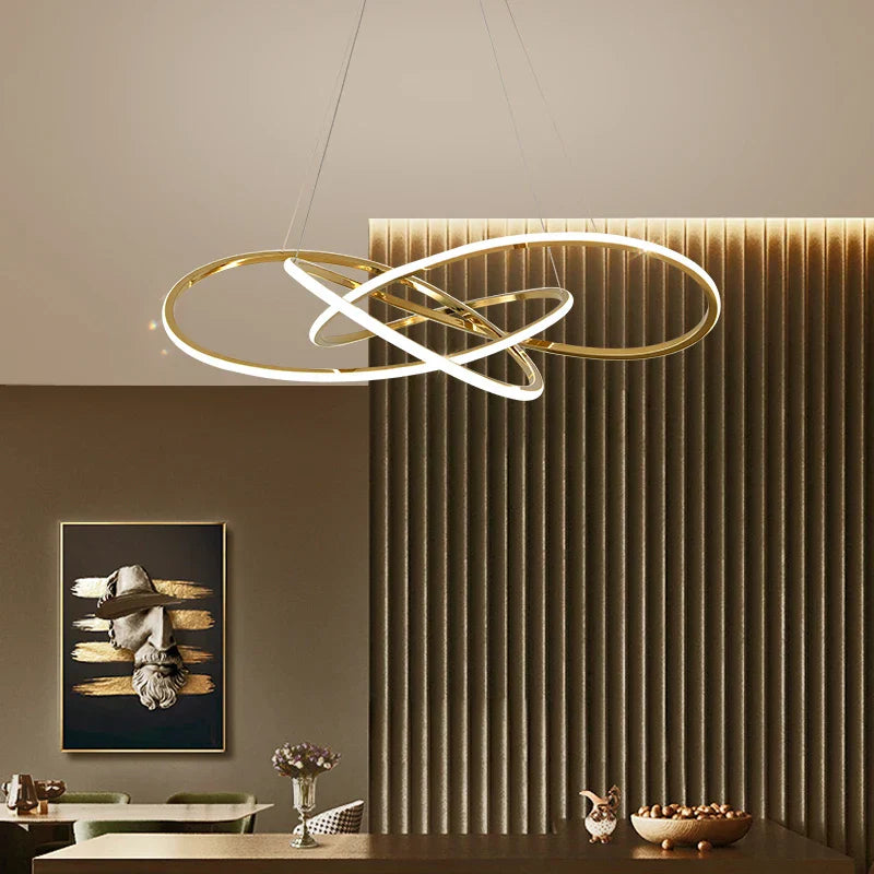DecorBites™ Clover Stainless Steel Pendant Lamp, Luxe Four Leaf, 3 Colors