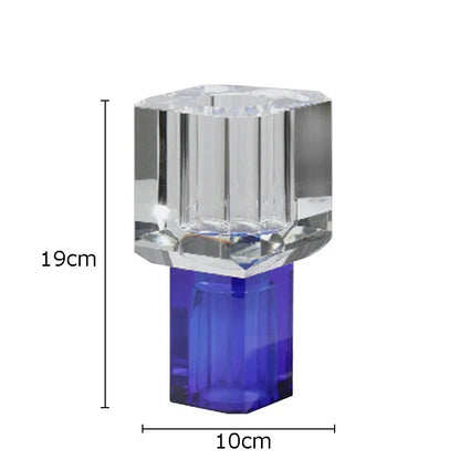 DecorBites™ Crystal Clear Glass Vase for Potted Plants and Floral Arrangements