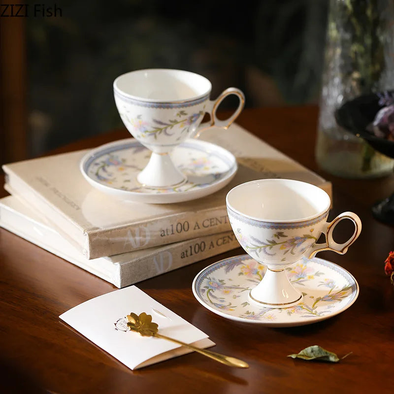 Gold Ceramic Goblet Set
