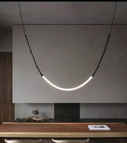 DecorBites™ Bamboo Pendant Lights: Nordic Loft Stair LED Luminarias for Minimalism Decor