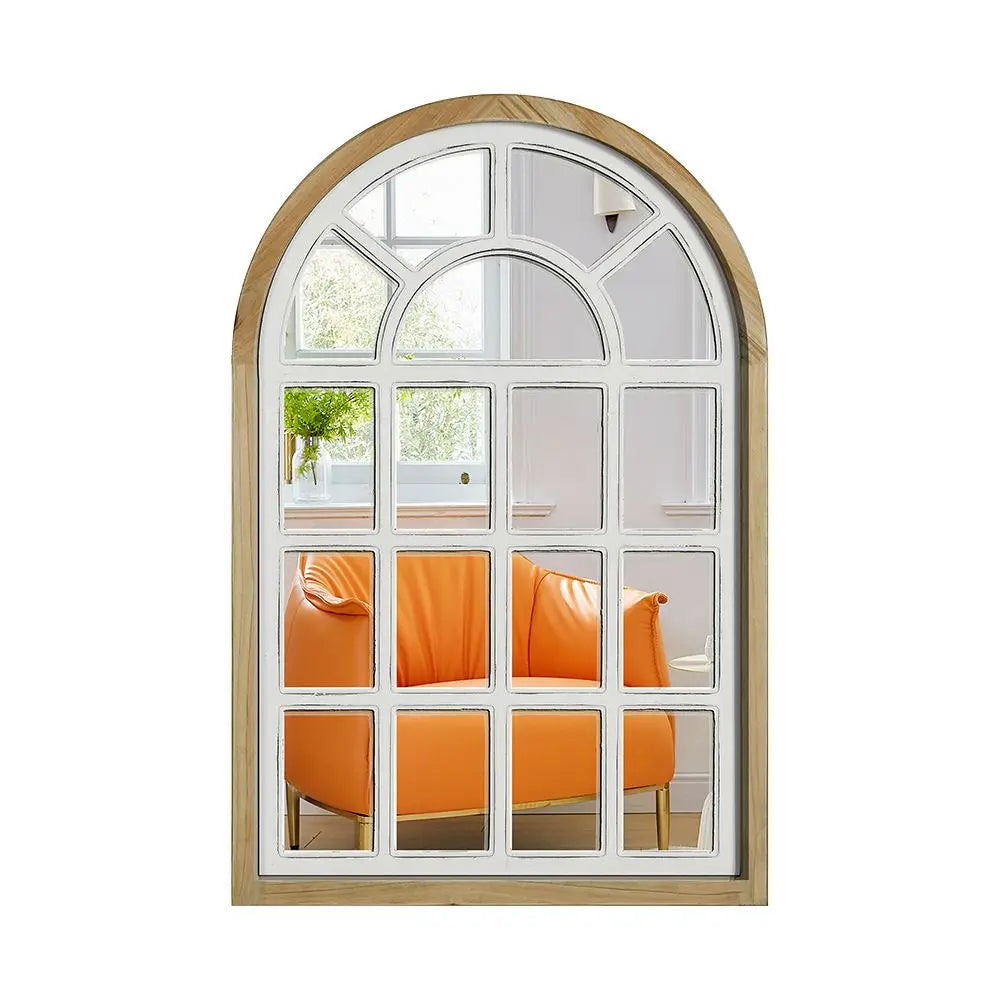 Wooden Gothic Wall Mirror
