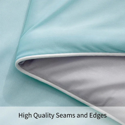 DecorBites™ Double-Sided Cooling Queen Quilt: Silky Smooth Summer Comforter