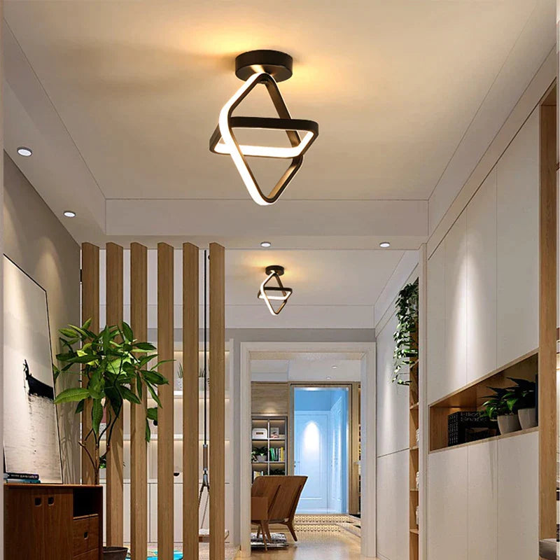 Modern LED Ceiling Lamp Gold Study Room