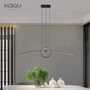 Black Aluminum Hanging Light
