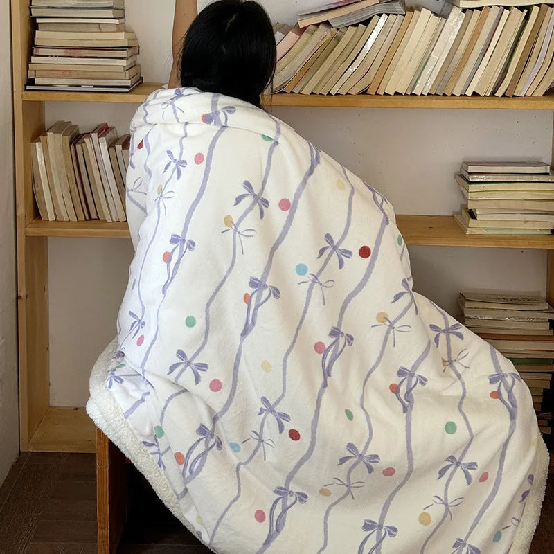 Cartoon Plush Sofa Blanket