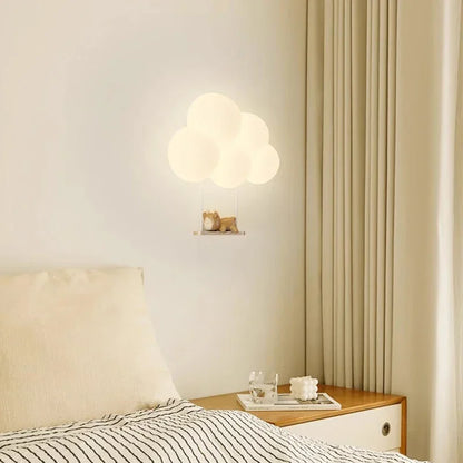 DecorBites™ Kids Room LED Animal Wall Lamps - Monkey Rabbit Cloud Design