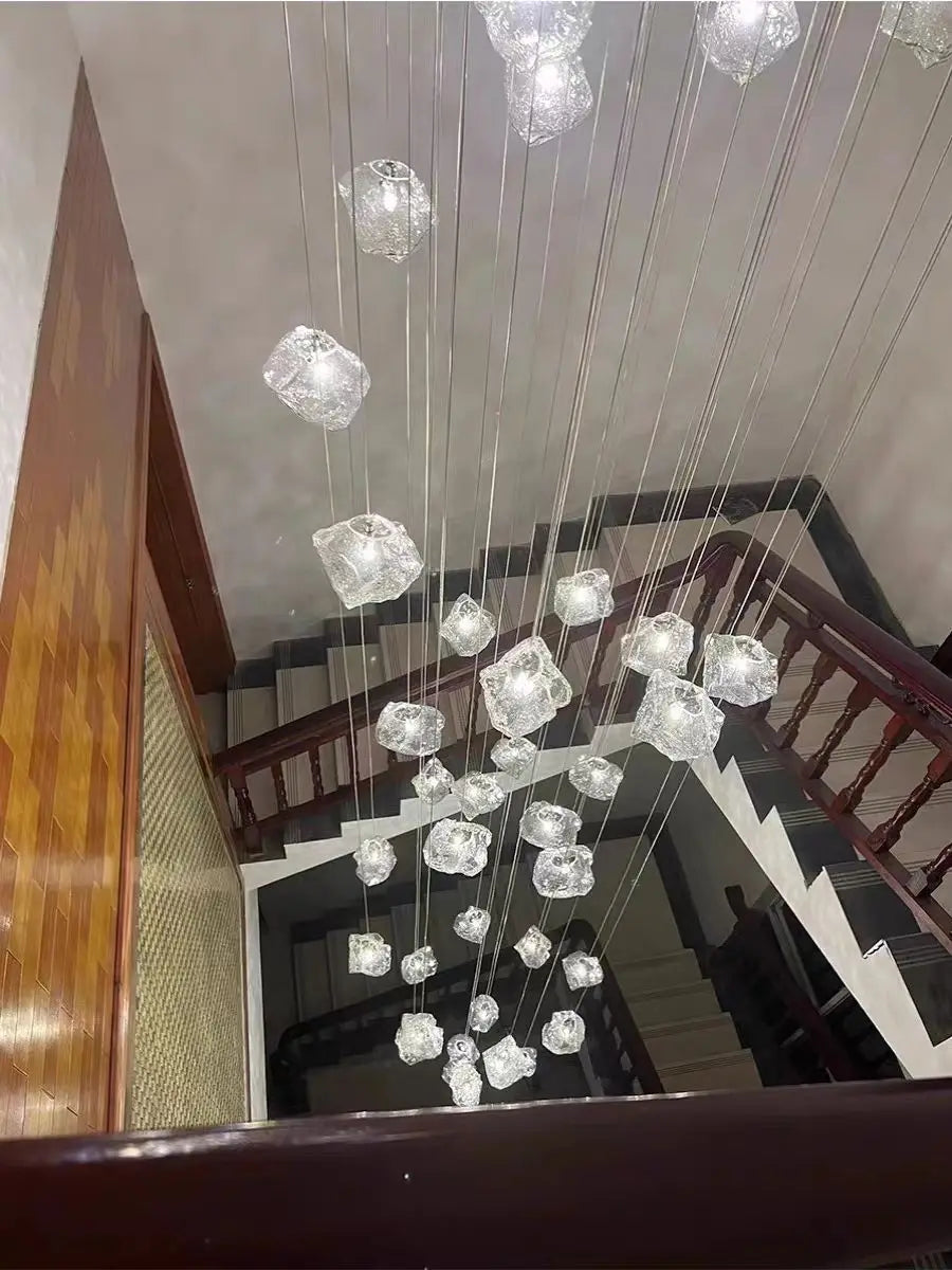 DecorBites™ Cube Chandelier Pendant Lights for Restaurant Loft Stairwell Bedroom Art Décor