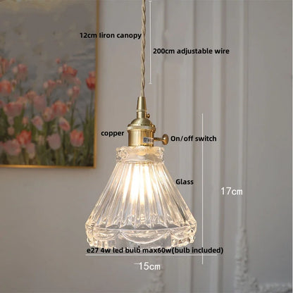 DecorBites™ Crystal Brass LED Pendant Light: Modern Nordic Style, Adjustable Wire, E14 Fixture