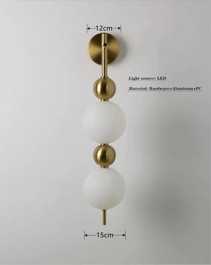 Nordic Magic Bean Round Gold Pendant Light