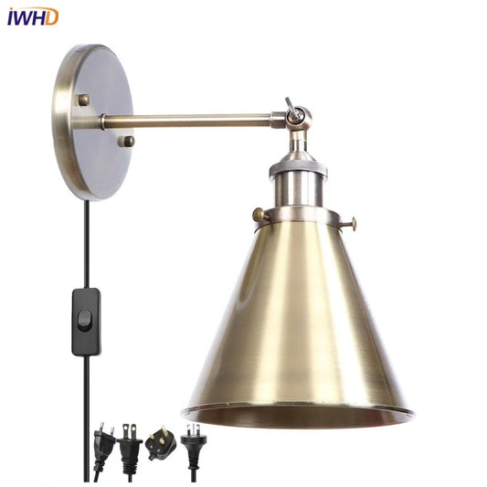 DecorBites™ Iron LED Wall Lamp Vintage Style Wandlamp Industrial Luminaire