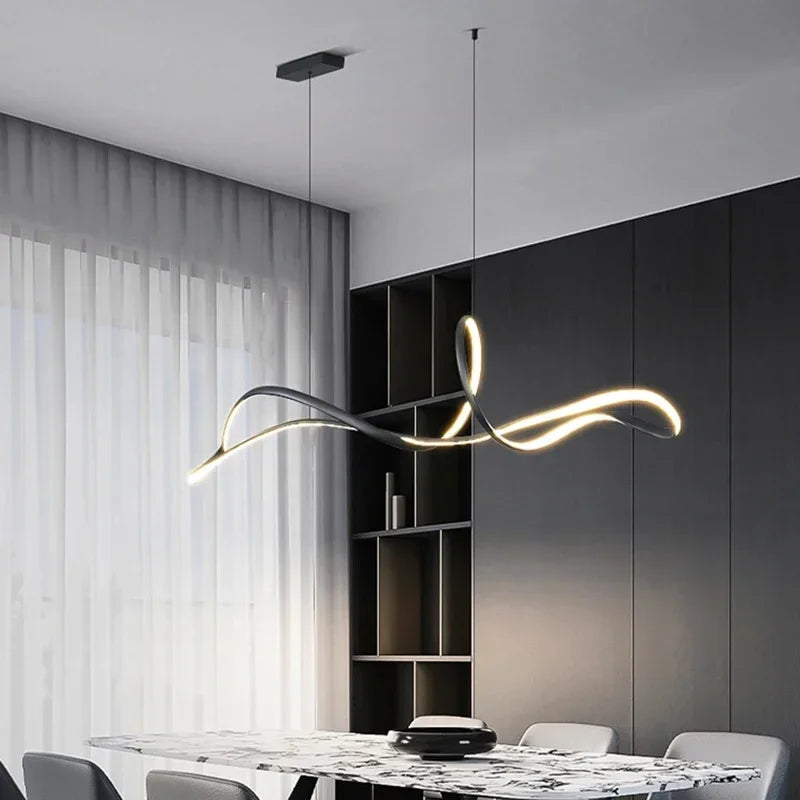 Gold Nordic Pendant Light Minimalist L150cm