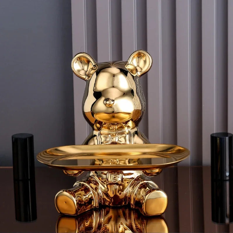 Ceramic Bear Figurine Set