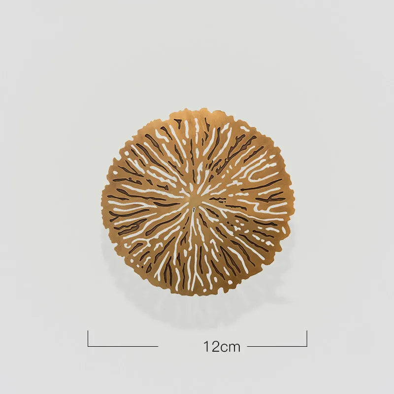 DecorBites™ Gold Coral Carp Lotus Leaf Fish Wall Decor Ornaments
