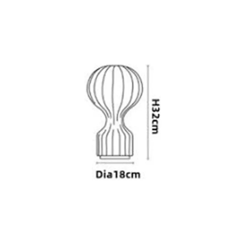 DecorBites™ Gatto Cocoon Silk Table Lamp Home Bedroom Study Minimalist Art Light