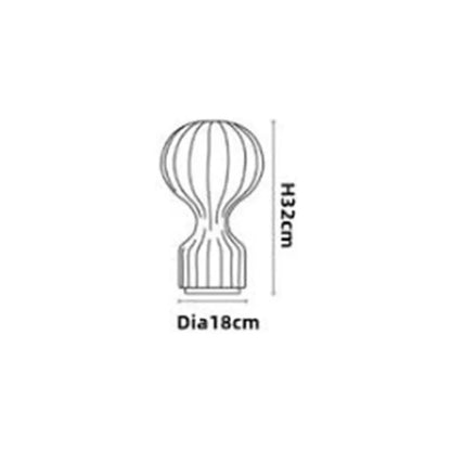 DecorBites™ Gatto Cocoon Silk Table Lamp: Minimalist Japanese Art for Bedroom, Study, Hotel, Showroom
