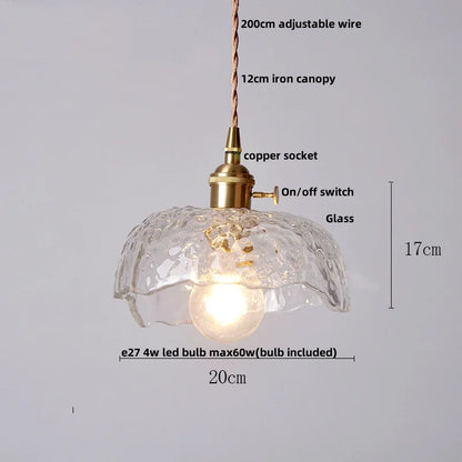 DecorBites™ Crystal Brass LED Pendant Light: Modern Nordic Style, Adjustable Wire, E14 Fixture