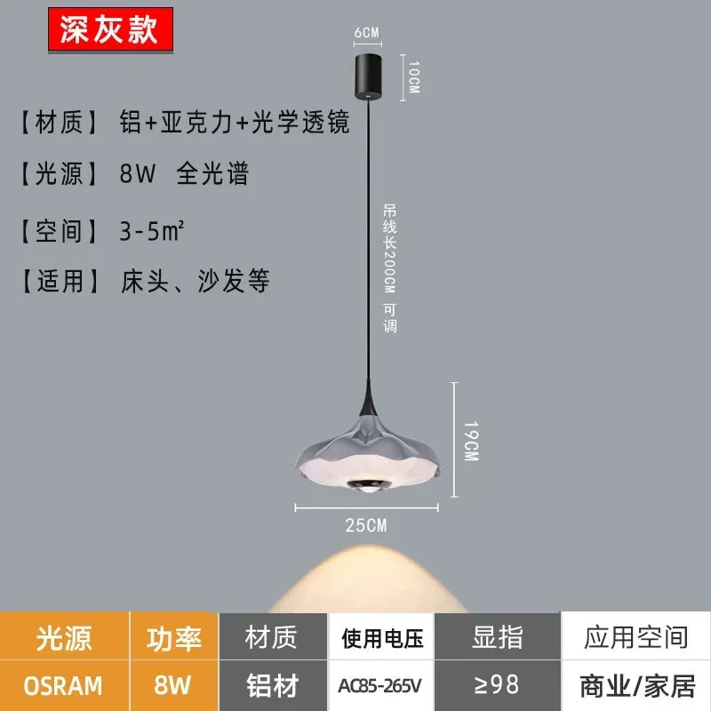 Modern Black LED Chandelier