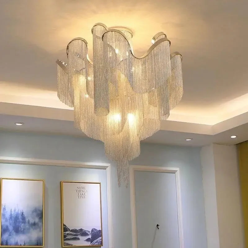 Tassel Flower Pendant Light