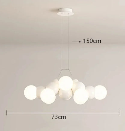 DecorBites™ Elegant Chandelier Ceiling Pendant Light Fixture for Dining Room, Salon & Indoor Lighting