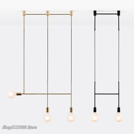 DecorBites™ Geometric Iron Pendant Lights for Dining Bedroom Cafe Indoor Decor