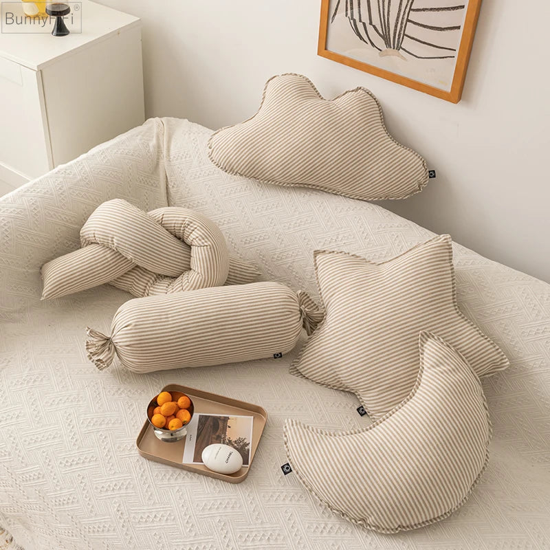 Star Moon Stripe Cushion