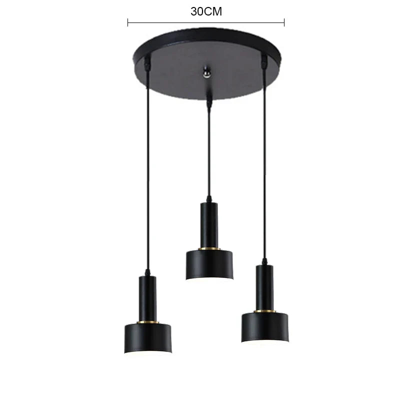 DecorBites™ Gold E27 LED Pendant Light Nordic Chandelier for Indoor Living Room & Bedroom