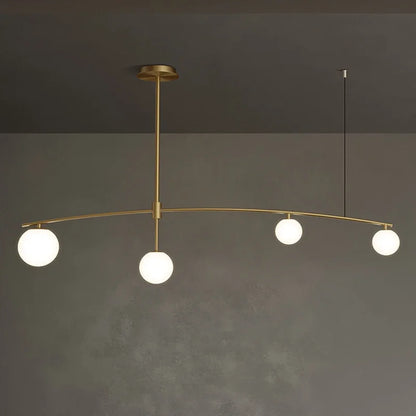 DecorBites™ Glass Ball Pendant Chandelier: Stylish LED Hanging Lights for Dining Room, Kitchen, & Bar.