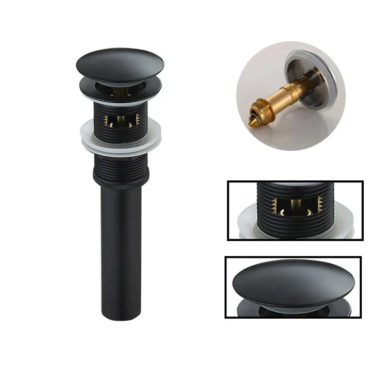 Gold Round Pop-up Drain