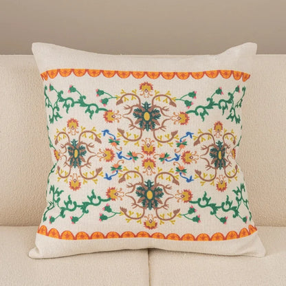 DecorBites™ Geometric Waves Tufted Pillow Covers with Embroidered Tassels