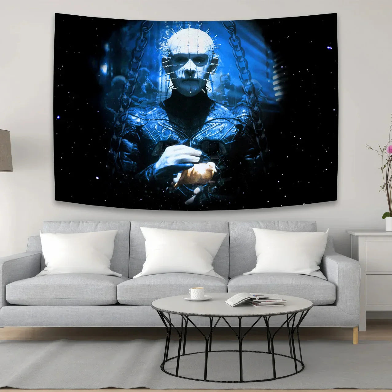 DecorBites™ Jack-O-Lantern Wall Tapestry: Boho Halloween Horror Movie Decor for Home & Bedroom