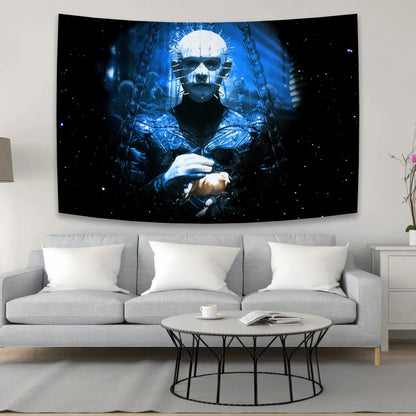 DecorBites™ Jack-O-Lantern Wall Tapestry: Boho Halloween Horror Movie Decor for Home & Bedroom