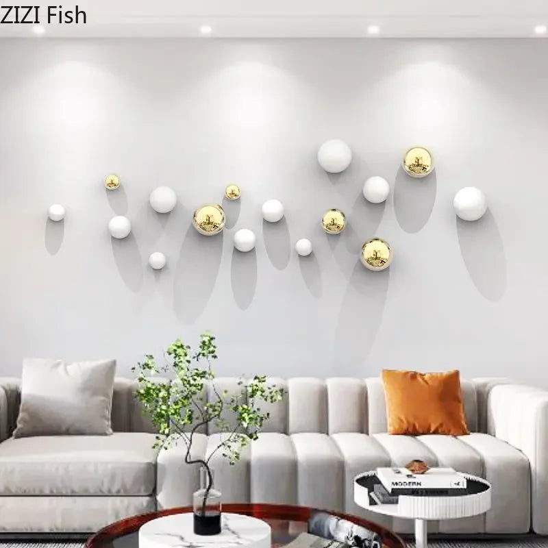 Gold Ball Wall Ornaments