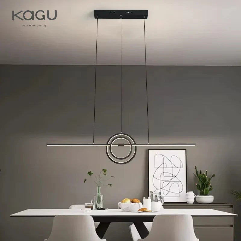 Black Aluminum Hanging Light