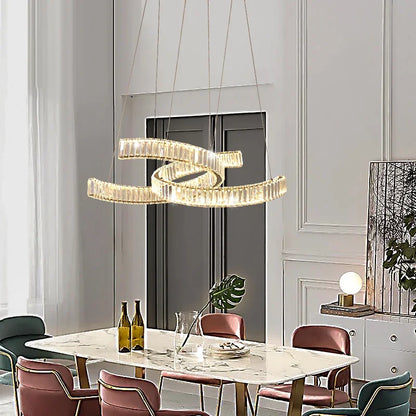 DecorBites™ Crystal LED Pendant Lights Remote Control Dimmable Suspension Lamp