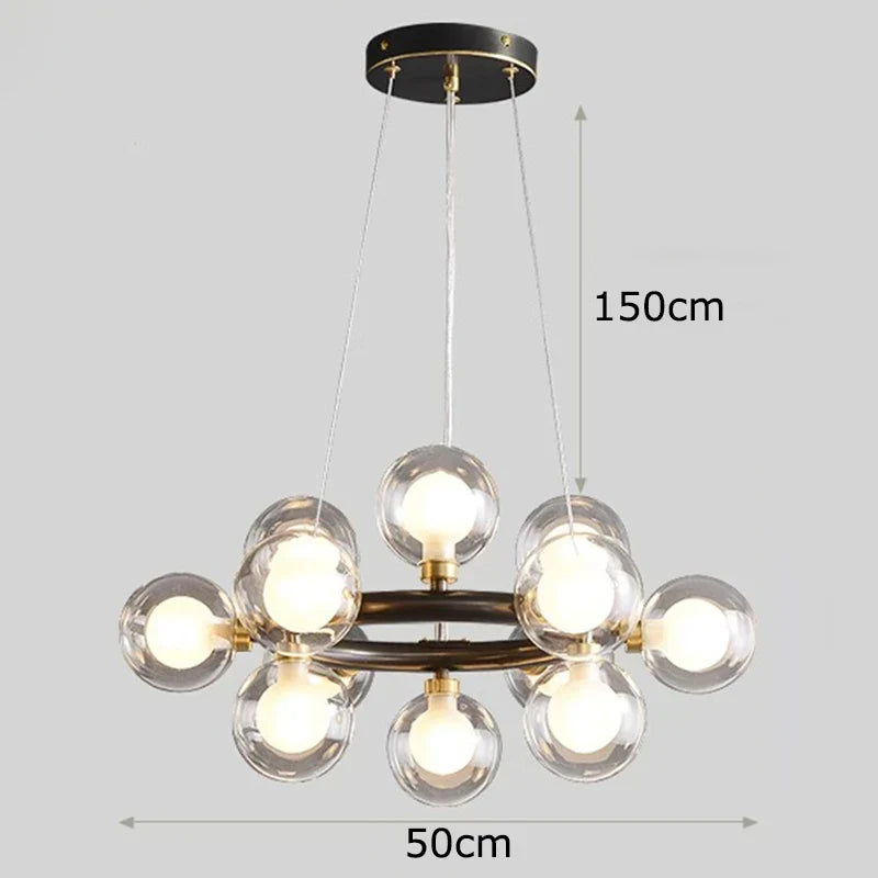 Copper Vintage LED Chandelier