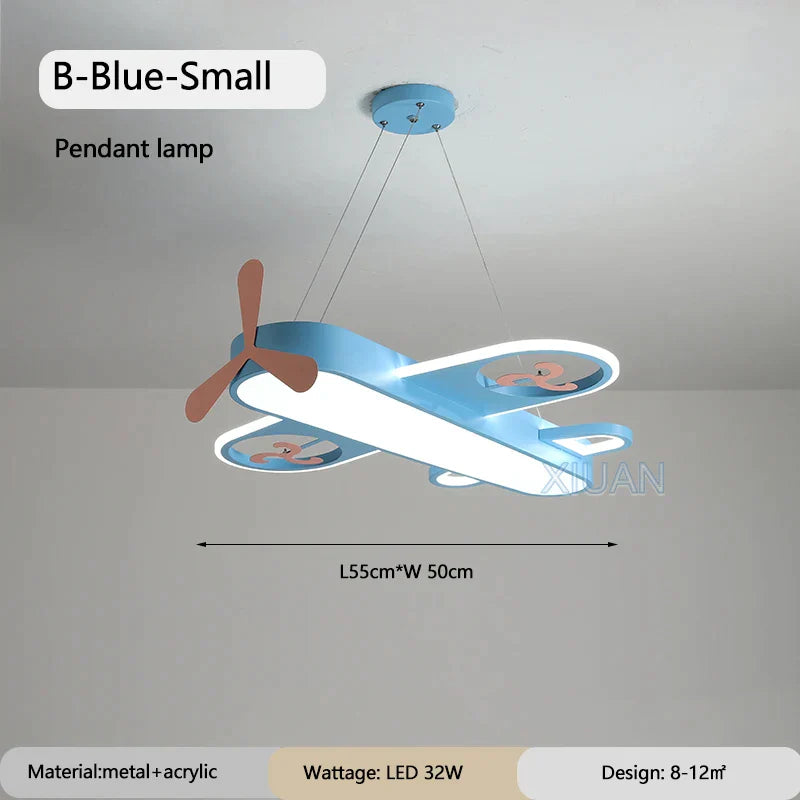 Metal Airplane Pendant Light