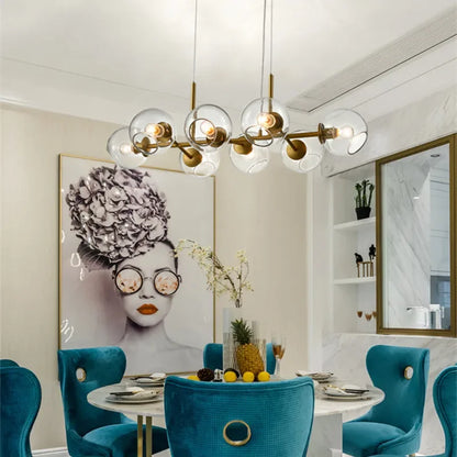 DecorBites™ Glass Ball Pendant Lights for Dining Living Room Kitchen