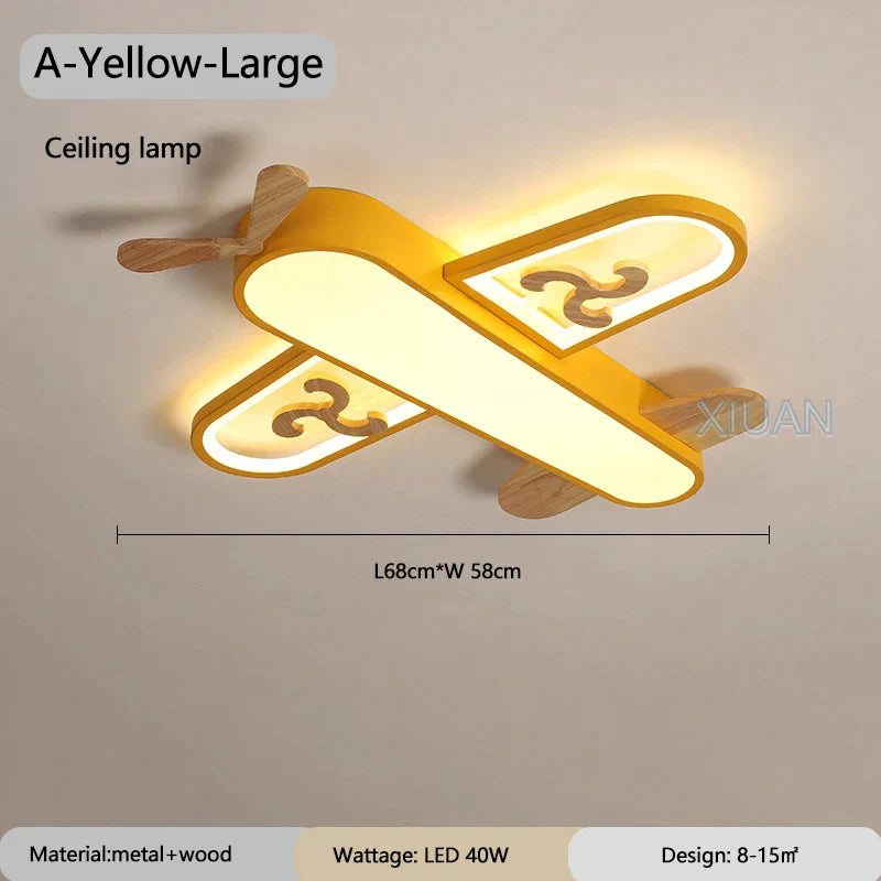 Metal Airplane Pendant Light