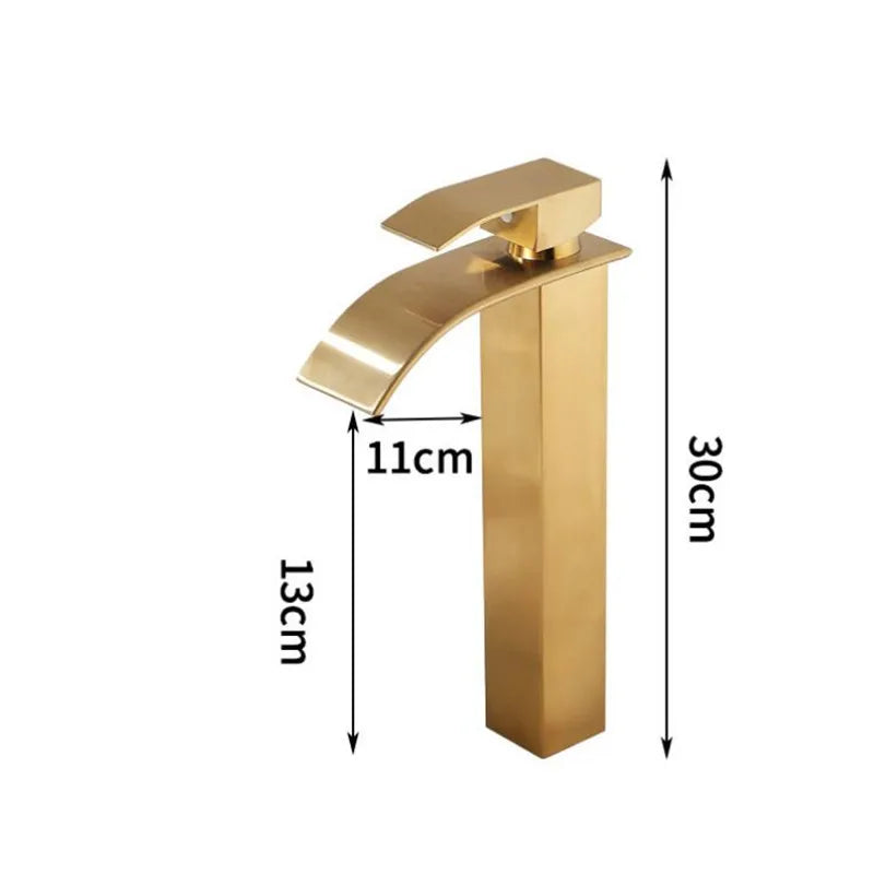 Rose Gold Waterfall Faucet