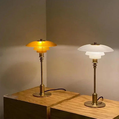 DecorBites™ Glass Desk Lamp: Modern Minimalist Nordic Table Light for Living Room and Study.